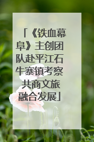 《铁血幕阜》主创团队赴平江石牛寨镇考察 共商文旅融合发展