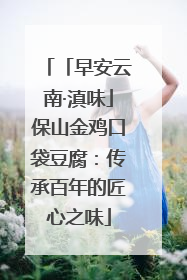 「早安云南·滇味」保山金鸡口袋豆腐：传承百年的匠心之味