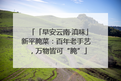 「早安云南·滇味」新平腌菜：百年老手艺，万物皆可“腌”