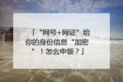“网号+网证”给你的身份信息“加密”！怎么申领？