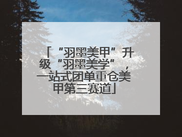 “羽墨美甲”升级“羽墨美学”，一站式团单重仓美甲第三赛道