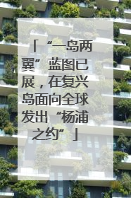 “一岛两翼”蓝图已展，在复兴岛面向全球发出“杨浦之约”
