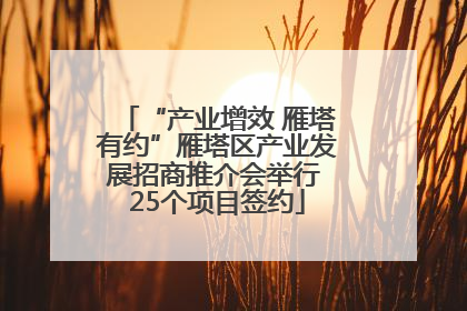 “产业增效 雁塔有约”雁塔区产业发展招商推介会举行 25个项目签约