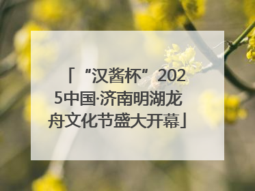 “汉酱杯”2025中国·济南明湖龙舟文化节盛大开幕