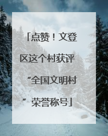 点赞！文登区这个村获评“全国文明村”荣誉称号