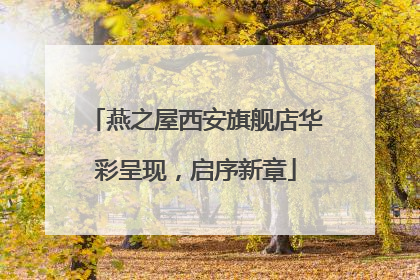 燕之屋西安旗舰店华彩呈现，启序新章