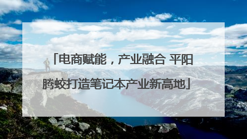 电商赋能，产业融合 平阳腾蛟打造笔记本产业新高地