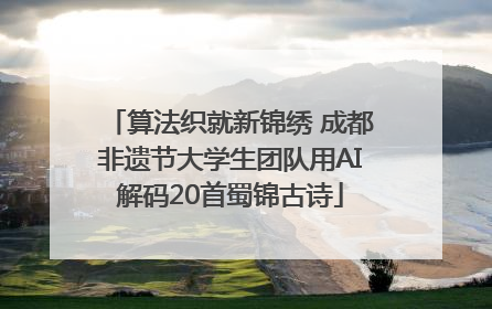 算法织就新锦绣 成都非遗节大学生团队用AI解码20首蜀锦古诗