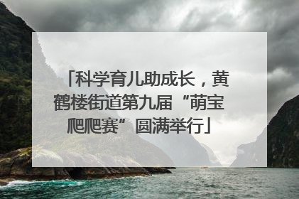 科学育儿助成长，黄鹤楼街道第九届“萌宝爬爬赛”圆满举行