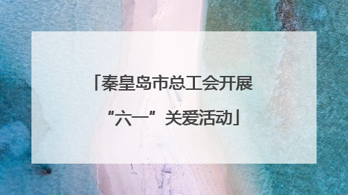 秦皇岛市总工会开展“六一”关爱活动