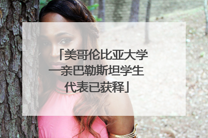 美哥伦比亚大学一亲巴勒斯坦学生代表已获释