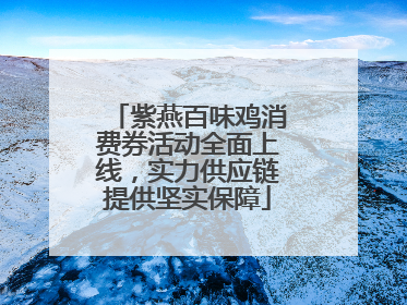 紫燕百味鸡消费券活动全面上线，实力供应链提供坚实保障