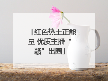 红色热土正能量 优质主播“赣”出圈
