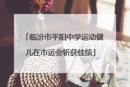 临汾市平阳中学运动健儿在市运会斩获佳绩