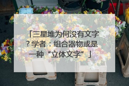 三星堆为何没有文字？学者：组合器物或是一种“立体文字”