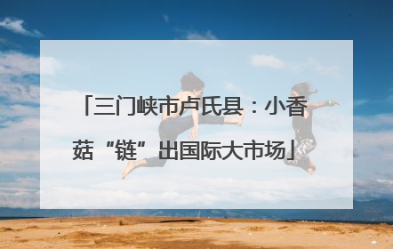 三门峡市卢氏县：小香菇“链”出国际大市场