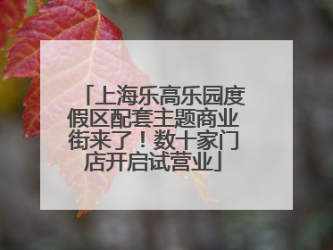 上海乐高乐园度假区配套主题商业街来了！数十家门店开启试营业