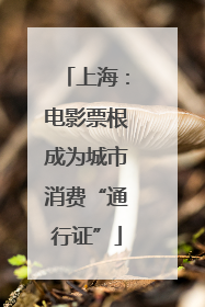 上海：电影票根成为城市消费“通行证”