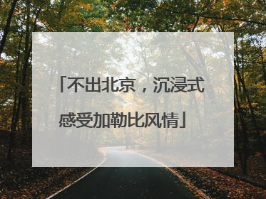 不出北京，沉浸式感受加勒比风情