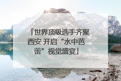 世界顶级选手齐聚西安 开启“水中芭蕾”视觉盛宴