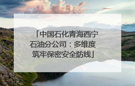 中国石化青海西宁石油分公司：多维度筑牢保密安全防线