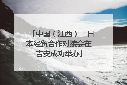 中国（江西）—日本经贸合作对接会在吉安成功举办