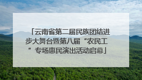 云南省第二届民族团结进步大舞台暨第八届“农民工”专场惠民演出活动启幕
