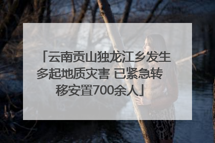 云南贡山独龙江乡发生多起地质灾害 已紧急转移安置700余人