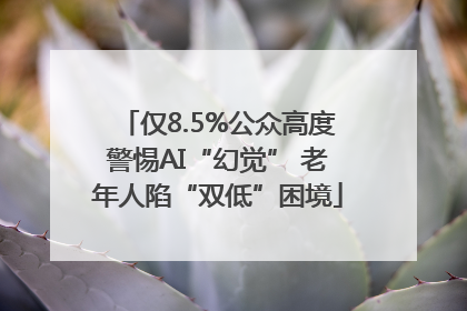 仅8.5%公众高度警惕AI“幻觉” 老年人陷“双低”困境