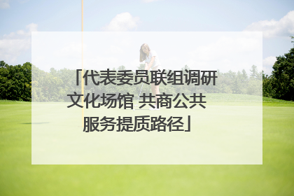 代表委员联组调研文化场馆 共商公共服务提质路径