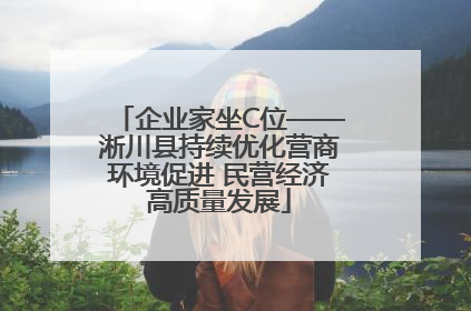 企业家坐C位——淅川县持续优化营商环境促进 民营经济高质量发展