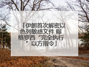 伊朗首次解密以色列敏感文件 曝格罗西“完全执行”以方指令