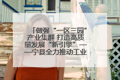 做强“一区三园”产业集群 打造高质量发展“新引擎”——宁县全力推动工业经济提质增效