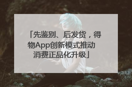 先鉴别、后发货，得物App创新模式推动消费正品化升级