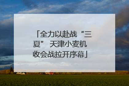 全力以赴战“三夏” 天津小麦机收会战拉开序幕