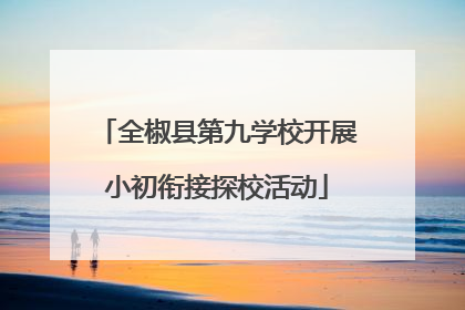 全椒县第九学校开展小初衔接探校活动