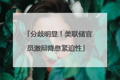 分歧明显！美联储官员激辩降息紧迫性