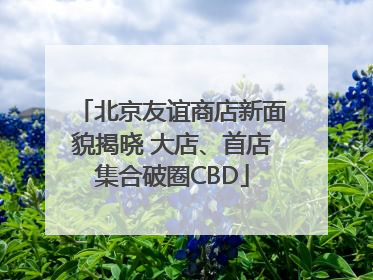 北京友谊商店新面貌揭晓 大店、首店集合破圈CBD