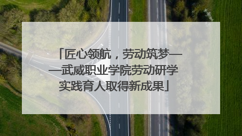 匠心领航，劳动筑梦——武威职业学院劳动研学实践育人取得新成果