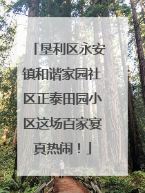 垦利区永安镇和谐家园社区正泰田园小区这场百家宴真热闹！