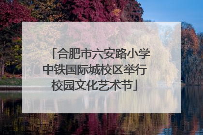 合肥市六安路小学中铁国际城校区举行校园文化艺术节