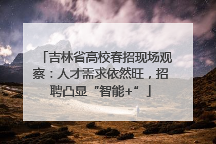 吉林省高校春招现场观察：人才需求依然旺，招聘凸显“智能+”