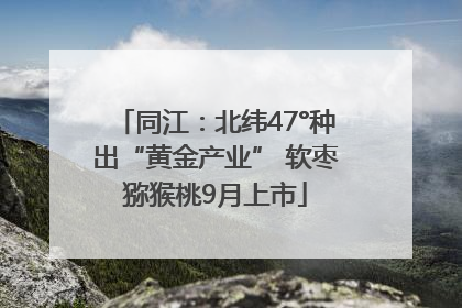 同江：北纬47°种出“黄金产业” 软枣猕猴桃9月上市