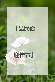 品民俗 迎佳节