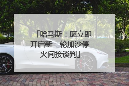 哈马斯：愿立即开启新一轮加沙停火间接谈判