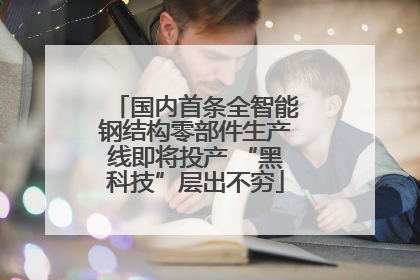 国内首条全智能钢结构零部件生产线即将投产 “黑科技”层出不穷