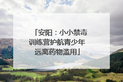 安阳：小小禁毒训练营护航青少年远离药物滥用