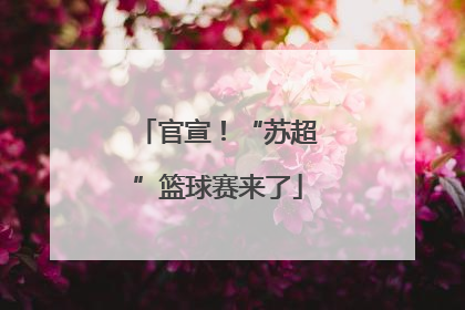 官宣！“苏超”篮球赛来了