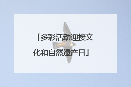 多彩活动迎接文化和自然遗产日