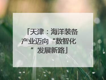 天津：海洋装备产业迈向“数智化”发展新路